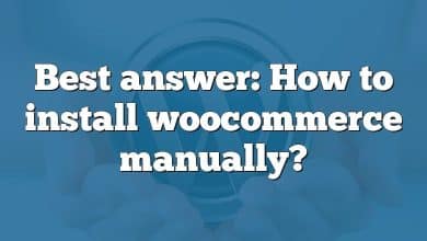 Best answer: How to install woocommerce manually?