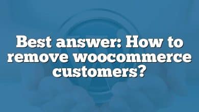 Best answer: How to remove woocommerce customers?