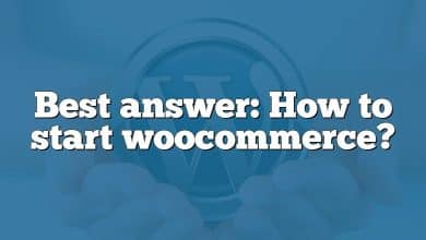 Best answer: How to start woocommerce?