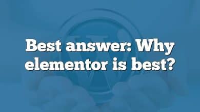 Best answer: Why elementor is best?