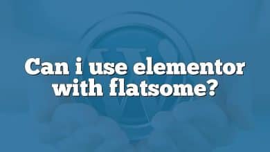 Can i use elementor with flatsome?