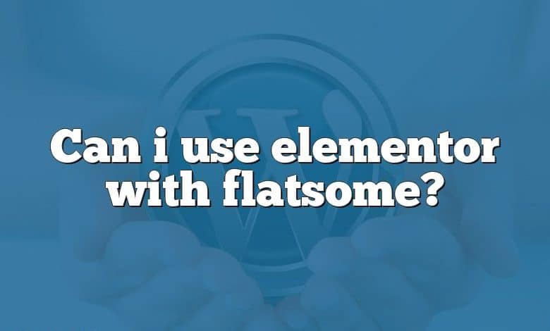 Can i use elementor with flatsome?