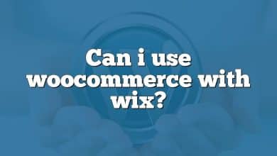 Can i use woocommerce with wix?