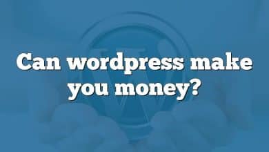 Can wordpress make you money?