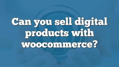 Can you sell digital products with woocommerce?