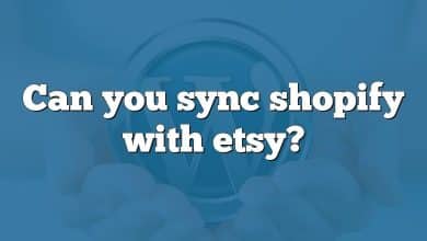 Can you sync shopify with etsy?