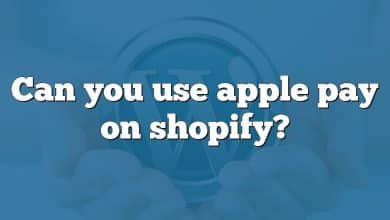 Can you use apple pay on shopify?