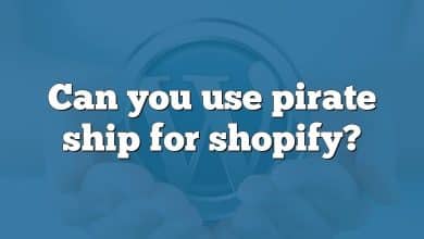 Can you use pirate ship for shopify?