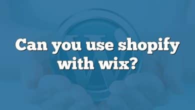 Can you use shopify with wix?