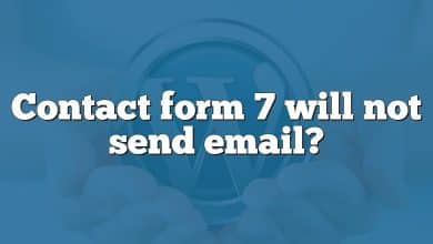 Contact form 7 will not send email?