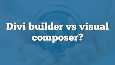 Divi builder vs visual composer?