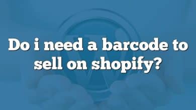 Do i need a barcode to sell on shopify?