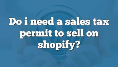 Do i need a sales tax permit to sell on shopify?