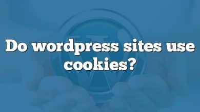 Do wordpress sites use cookies?