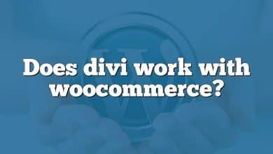 Does divi work with woocommerce?