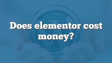 Does elementor cost money?