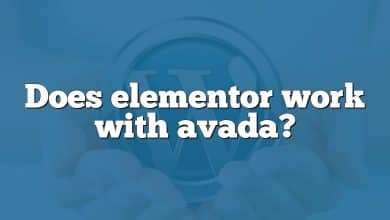 Does elementor work with avada?