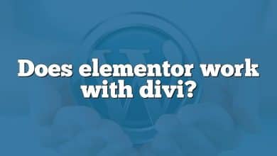 Does elementor work with divi?