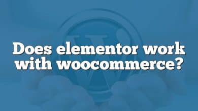 Does elementor work with woocommerce?