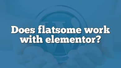 Does flatsome work with elementor?