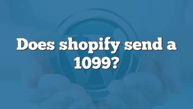 Does shopify send a 1099?