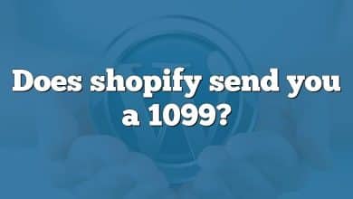 Does shopify send you a 1099?