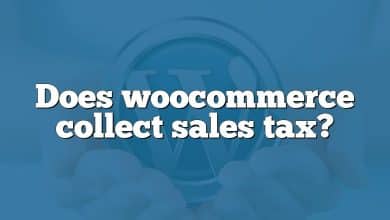 Does woocommerce collect sales tax?