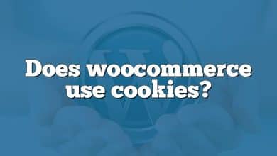 Does woocommerce use cookies?