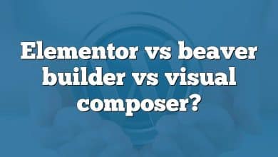 Elementor vs beaver builder vs visual composer?