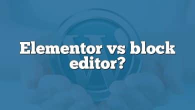 Elementor vs block editor?