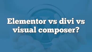 Elementor vs divi vs visual composer?