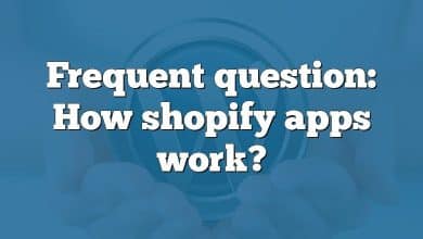 Frequent question: How shopify apps work?