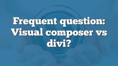 Frequent question: Visual composer vs divi?