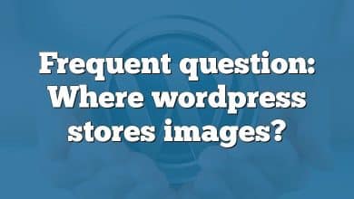 Frequent question: Where wordpress stores images?