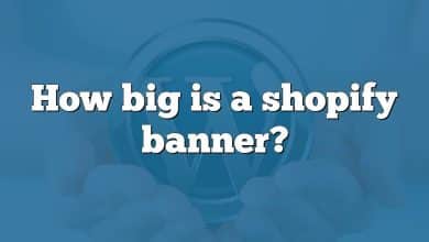 How big is a shopify banner?