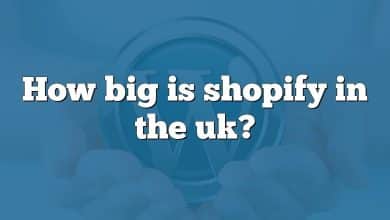 How big is shopify in the uk?