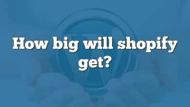 How big will shopify get?