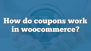 How do coupons work in woocommerce?