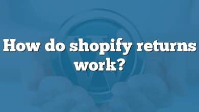 How do shopify returns work?