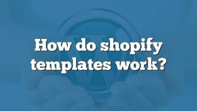 How do shopify templates work?