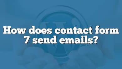 How does contact form 7 send emails?