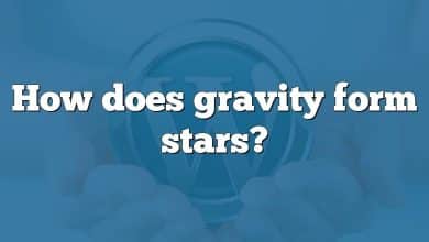 How does gravity form stars?