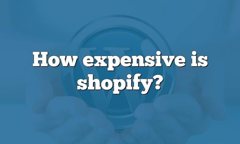 How expensive is shopify?