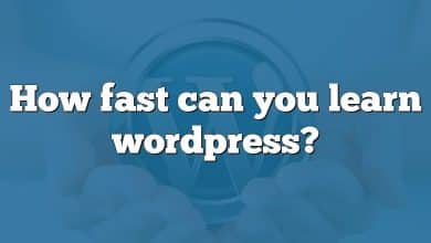 How fast can you learn wordpress?