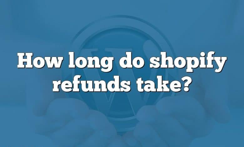 How long do shopify refunds take?