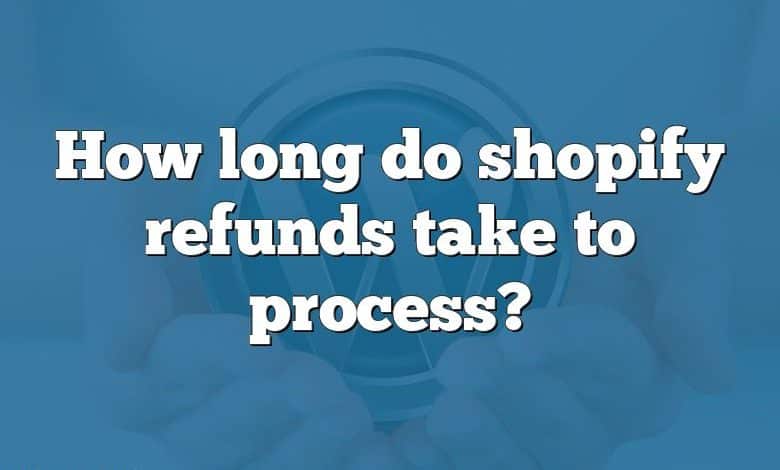 How long do shopify refunds take to process?