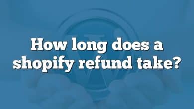 How long does a shopify refund take?