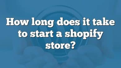 How long does it take to start a shopify store?