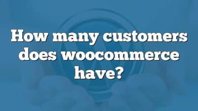 How many customers does woocommerce have?