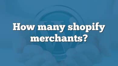 How many shopify merchants?